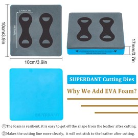 SUPERDANT Leather Cutting Dies Bracelets Leather Cutting Die Chain Bracelet Leather Punch Machine Craft Punch Tool for Making Bracelets Jewellery DIY Wooden Cutting Dies Gifts for Craftsmen