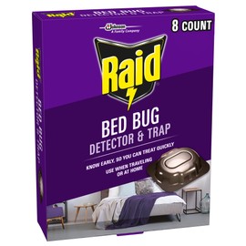 Raid Bed Bug Detector & Trap 8 Count (Pack of 1)