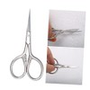 Men's Nose Hair Scissors 2-Piece Set Sharp-Pointed Nose Hair Trimmers