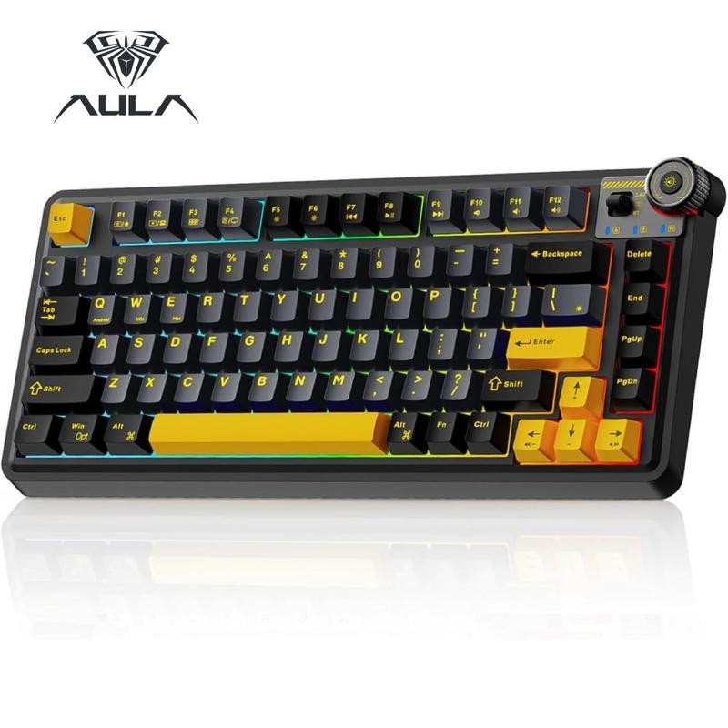 Aula F75 MAX Wireless Mechanical Keyboard with TFT Screen and