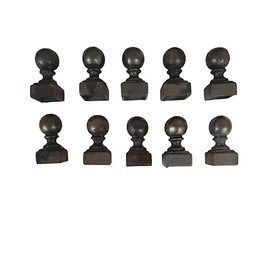 Cast Iron Ball Post Finial/Topper 1" (1" x 1") - 10 in Pack