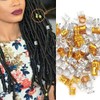 Hair Jewelry Rings Hair Decorations, Aluminum Dreadlocks Beads Metal Cuffs,