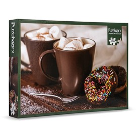 Puzelworx 500 Piece Jigsaw Puzzle Educational Puzzle Family Game Gift for Adults and Kids (Hot Chocolate)