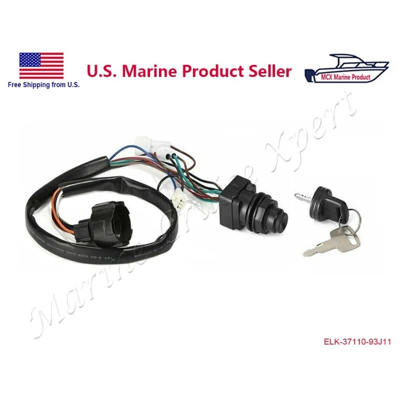 STX For Suzuki Outboard Ignition Key Switch DF150 DF175 DF200
