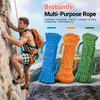 Brobantle 10.5mm Climbing Rope,66FT Static Rock Climbing Rope for Escape