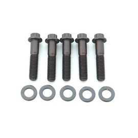 ARP 652-2250 Black Oxide 3/8-16" RH Thread 2.250" UHL 6-Point Bolt with 3/8" Socket and Washer, (Set of 5)