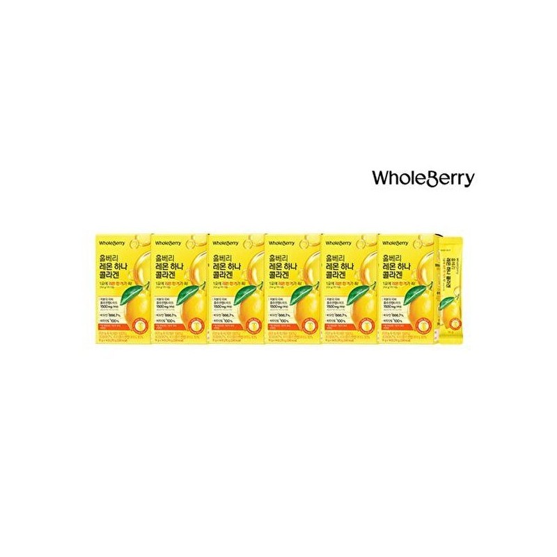 홀베리 레몬 하나 콜라겐 6박스(15gx14포x6박스/84포) Holberry Lemon One Collagen 6