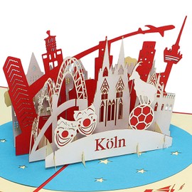 LINPOPUP®, Pop Up 3D Card, Greetings Card, Travel Voucher, Lübeck Holstentor, N218