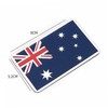 SUPVOX Australia Car Emblem Sticker - Rectangular Aluminum National Flag