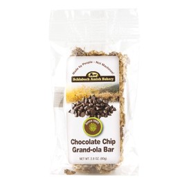 Schlabach Amish Bakery Soft & Chewy Grand-Ola Granola Bars, Case Pack of 12/2.8 oz. Bars (Chocolate Chip)