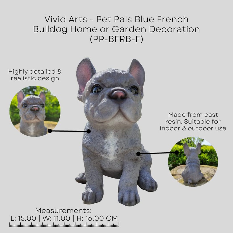 Vivid Arts - Pet Pals Blue French Bulldog Home or