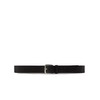 Armani Exchange Men's Belt with Logo Print Belt, black