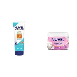 Nuvel SunCare Protector Solar Kids para Cara y Cuerpo, 50 FPS con Amplio Espectro, Resistente al Agua, 120 ml  Crema Corporal Humectante Solida...    