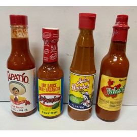Tapatio MEXICAN HOT SAUCE 4 pk Bundle Tapatio, Huichol,Valent