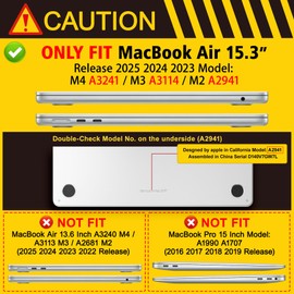 Lepeoac for MacBook Air 15 inch Case 2023 2024 2025 Release A3241 M4 A3114 M3 A2941 M2 with Liquid Retina Display & Touch ID, Hard Shell with Screen Protector & Webcam Cover, DJ Turntable