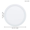 EGLO FUEVA 5 LED Recessed Light White Round 216 mm