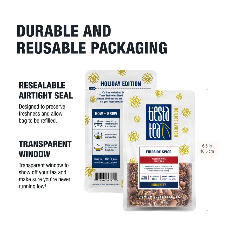 Tiesta Tea - Fireside Spice, Loose Leaf, Mulled Wine Herbal