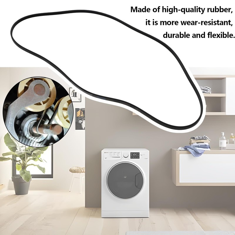 YINETTECH 1 PCs Elastic Washing Machine Drive Belt V-Belt 4