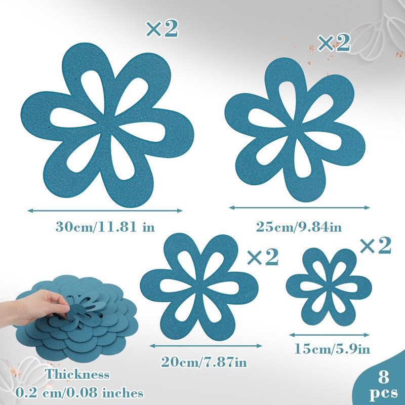 Guduling 8pcs Felt Pan Protectors for Stacking, Pot Protectors, Pan