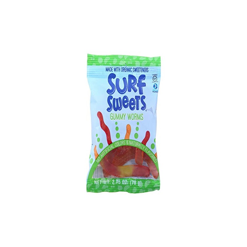 SURF SWEETS Gummy Worms, 2.75 OZ