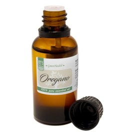 Aceite esencial de orégano - 100% puro y sin diluir - Botella de vidrio ámbar de 1 fl oz (1.0 fl oz) con cuentagotas Euro - GreenHealth