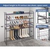 KEETDY Long 3 Tier Shoe Rack for Closet Wide Shoe