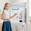 HONEY JOY Art Easel for Kids, Foldable Height Adjustable Double-Sided