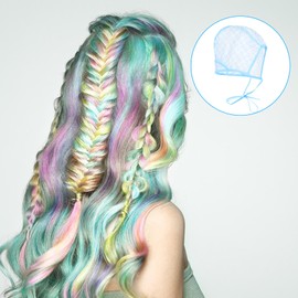 Set of 6 Highlight Hood Set, Adjustable Colouring Highlighting Cap, Hair Highlight Cap with 2 Plastic Hooks, Highlight Hood Hair Dyeing Accessories for Salon Home Use Dyeing Hair Hairdressing Tool