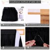 Black Tulle Tutu Table Skirts for Rectangle or Round Tables