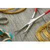 SE 664 FSI Self Locking Gebogene Pinzette mit Isolierte Griffe,