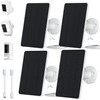 4-Pack 5W Solar Panels for Security Cameras with 360° Adjustable