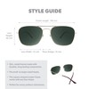 Mount Evans Sunglasses Gold / Aviator Green
