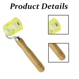 40MM Sound Deadening Pressure Roller, Rubber Seam Roller Application Hand Pressure Roller for Roofing, Flooring, Carpeting, Wallpaper