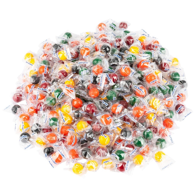 Snackadilly 3 Pound Bulk Box Of Jaw Breakers - Assorted