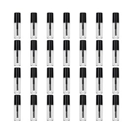 28 Pcs Empty Mascara Tube with Eyelash Wand, Mini 3ml Mascara Tubes and Wand for Castor Oil, Mini Eyelash Cream Container Bottle, Small Sample Size Eyelash Growth packing Tube Container for Travel