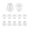 sourcing map 12pcs Flanged Sleeve Bearings Plastic Bushings ID 8mm