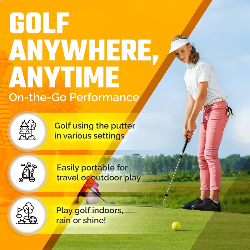 Go for It Golf Kids Putter with Extendable Shaft -