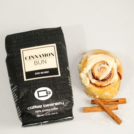 Cinnamon Bun Flavored Coffee, Specialty Arabica Coffee, Medium Roast, 12 ounce, Automatic Drip (Ground)