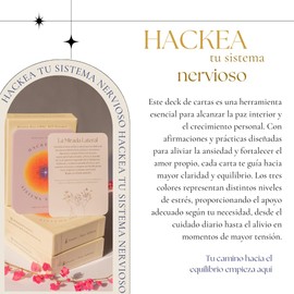 Hackea tu Sistema Nervioso - Deck de Cartas para la Paz Interior y la Autoayuda, 60 Prácticas para Alivio a la Ansiedad, Reflexión, Inspiración, Amor Propio y Crecimiento Personal