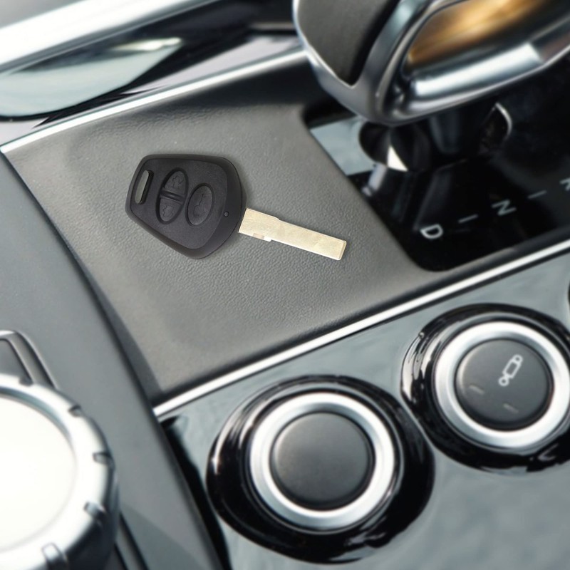 sourcing map New 3 Buttons Uncut Key Fob Remote Control