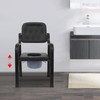 Drop Arm Bedside Commode Heavy Duty, 2 in 1 Shower