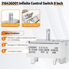 316436001/316021501 Surface Element Burner Infinite Switch,Surface Burner Control Switch Replace