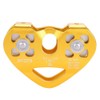 Alomejor Professional Climbing Cable Pulley 30KN Trolley Heart Shape for