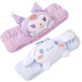 Makloee Kawaii Spa Headbands, Face Wash Headband for Girls Women, Cute Soft Fleece Facial Headbands Creative Hair Accessories for Washing Face Shower Sports Beauty Skincare