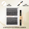 XIUSUZAKI Lash Extension Kit 30+40D DIY Lash Clusters Kit 280pcs