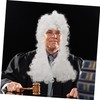 Baluue Judge Wig for Court Cosplay Curly Hair Gentleman Wig