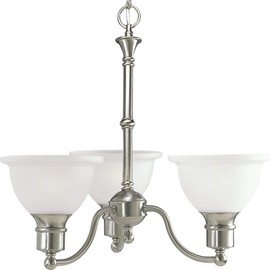 Progress Lighting P4280-09 Chandelier Light, 22-Inch Diameter x 20-Inch Height, Brushed Nickel