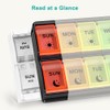 Fullicon Fast Refill Pill Box 2 Times a Day, Large
