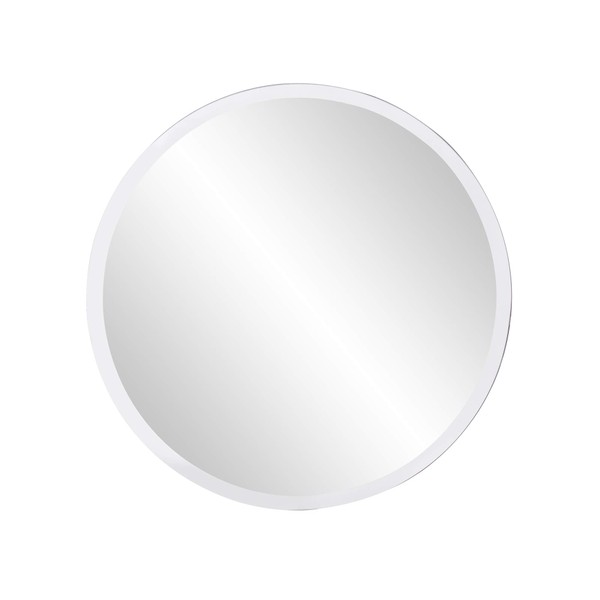 Howard Elliott Frameless Hanging Wall Mirror, Round Small (12 Inch),