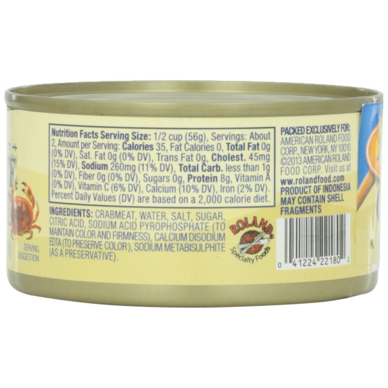 Roland White Crabmeat, 6 oz